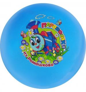 Мяч  Паровозик из ромашково цвет: синий 23 см Играем Вместе