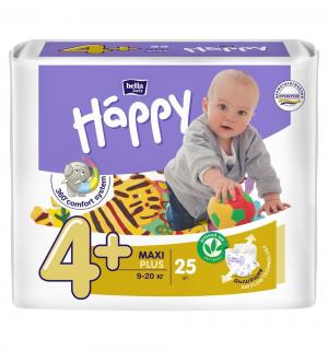 Подгузники  Baby Happy Maxi Plus 4+ (9-20 кг) 25 шт. Bella