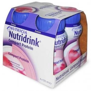 Молочная смесь  Compact Protein клубника №4 с 3 лет, 125 г Nutridrink