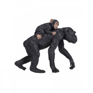 Animal Planet Фигурка Шимпанзе самка с детенышем L Mojo