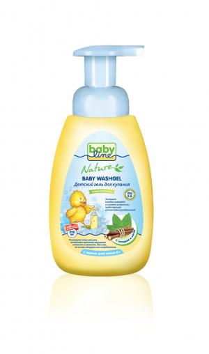 Гель с мятой и солодкой  Nature для купания, 260 мл Baby Line