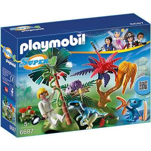 Конструктор Playmobil Супер 4 Затерянный остров с Алиен и Хищником PLAYMOBIL®