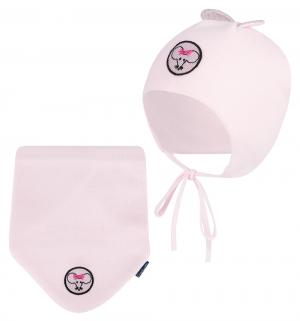 Комплект шапка/шарф, цвет: розовый Krochetta