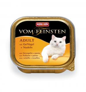 Влажный корм  Vom Feinsten для взрослых кошек, домашняя птица/паста, 100г Animonda