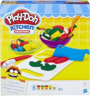 Набор для лепки из пластилина  Приготовь и нарежь на дольки Play-Doh