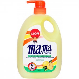 Концентрированное средство для мытья посуды Лимон 1 л Mama Lemon