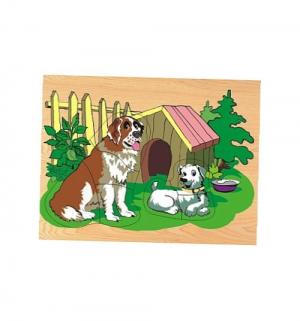 Сборная деревянная модель  Собака и щенок Wooden Toys