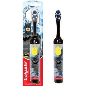 Электрическая зубная щетка  Batman супермягкая, на батарейках Colgate