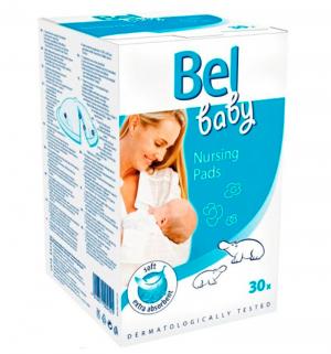 Вкладыши в бюстгальтер одноразовые  Bel Baby Nursing Pads для кормящей мамы, 30 шт Paul Hartmann