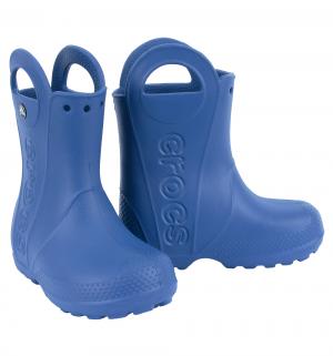 Резиновые сапоги  Handle It Rain Boot Kids Cerulean Blue, цвет: синий Crocs