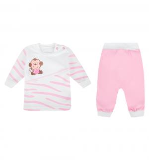 Пижама джемпер/брюки  Сафари, цвет: розовый Babyglory