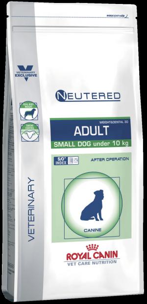 Сухой корм  VD Neutered Adult Small Dog для взрослых собак кастрированных весом до 10 кг, 3.5 кг Royal Canin