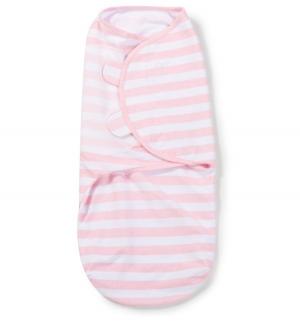Конверт для пеленания  на липучке SWADDLEME размер S/M, цвет: розовые полоски Summer Infant