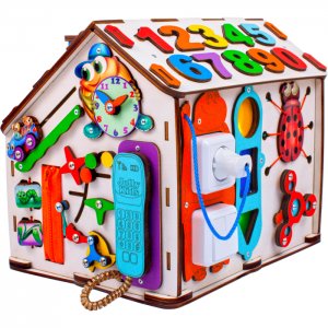 Деревянная игрушка  Бизиборд Бизидом со светом Букашки Jolly Kids