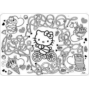 Коврик-раскраска  Hello Kitty Style Me Up