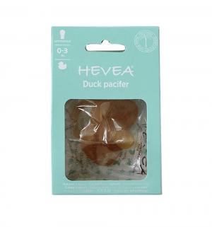 Пустышка  Duck Симметричная, с рождения, цвет: натуральный каучук Hevea