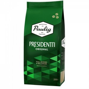 Кофе Presidentti Original зерно 250 г Paulig