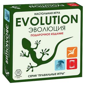 Настольная игра  Эволюция, подарочный набор, базовый + 2 дополнения Правильные игры
