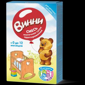Молочная смесь  адаптированная 0-12 месяцев, 350 г Винни