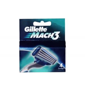 Сменные кассеты N4  Mach 3 Gillette