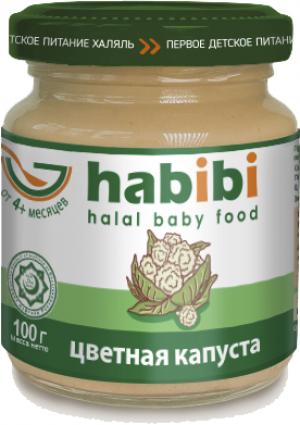 Пюре  Халяль цветной капустой с 4 месяцев, 100 г Habibi