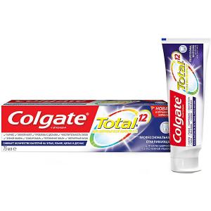 Зубная паста  Total профессиональная чистка отбеливающая, 75 мл Colgate