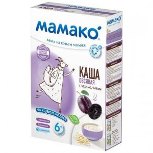 Каша  молочная овсяная с черносливом на козьем молоке 6 месяцев 200 г Мамако