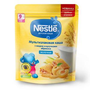 Каша  молочная мультизлаковая с медом и абрикосом 9 месяцев 220 г 1 шт Nestle