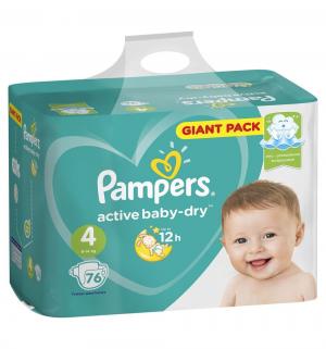 Подгузники  Active Baby-Dry (9-14 кг) 76 шт. Pampers