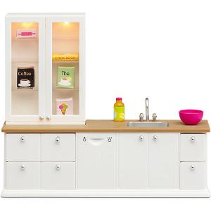 Мебель для домика  Смоланд Кухонный набор с буфетом Lundby. Цвет: бежевый