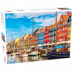 Пазлы порт в Нюхавне Копенгаген Дания (1000 элементов) Tactic Games