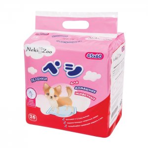Пеленки для домашних животных NekiZoo S 60х45 см 25 шт. Maneki