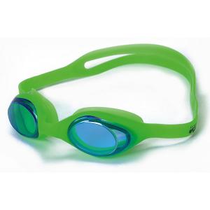 Очки для плавания , зелёные INDIGO. Цвет: зеленый