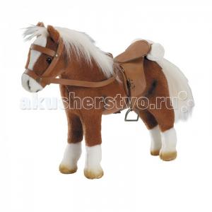 Мягкая игрушка  Коричневая лошадь с седлом и уздечкой Gotz