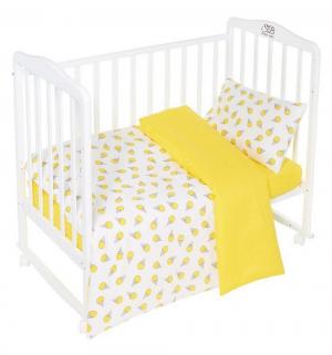 Комплект постельного белья  Gelato Giallo, цвет: желтый 3 предмета пододеяльник 140 х 110 см Sweet Baby
