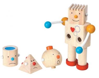 Деревянная игрушка  конструктор Робот Plan Toys