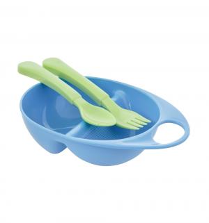Набор посуды  для кормления, цвет: голубой Курносики