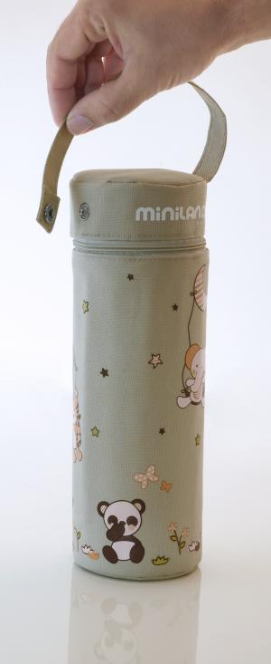 Термо-сумка для бутылочек  Soft 500 мл, цвет: серый Miniland