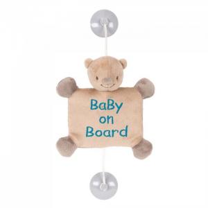 Знак Baby on board Mia & Basile Мишка Nattou