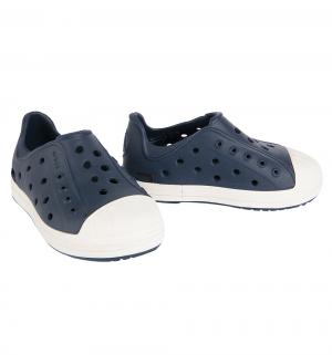 Туфли пляжные  Bumper Toe Shoe Navy/Oyster, цвет: синий Crocs