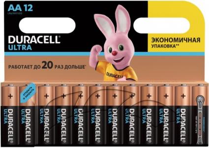 Батарейка алкалиновая UltraPower AA (LR06) 12 шт. Duracell