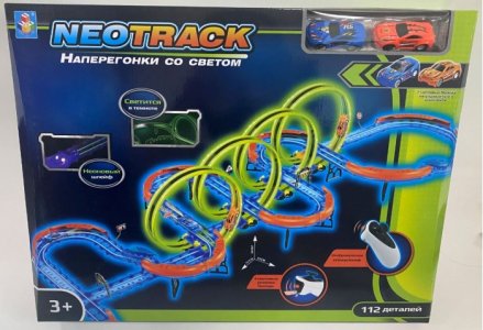Neotrack Автотрек светящийся (112 деталей) 1 Toy