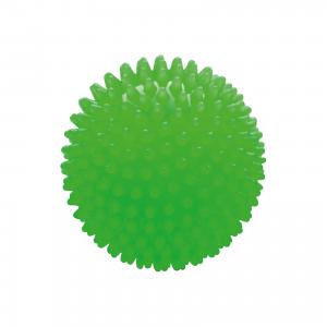 Мяч ёжик зеленый люминесцентный, 8,5 см, МалышОК