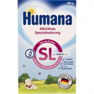 Молочная смесь  SL на основе сои с рождения, 500 г Humana