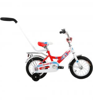 Детский велосипед  City Boy 12, цвет: белый/красный Altair