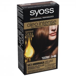 Oleo Intense Краска для волос 5-86 Карамельный каштановый Syoss