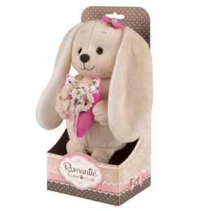 Мягкая игрушка  Романтичный Зайчик с Розовым Сердечком 20 см Maxitoys Luxury