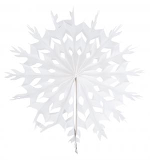 Бумажное украшение  Снежинка белая 36 см Патибум