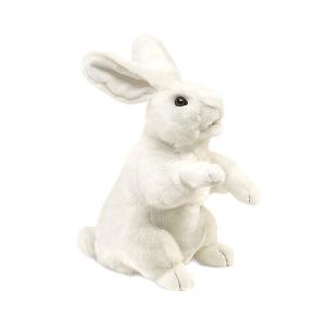 Мягкая игрушка на руку  Белый кролик, 43 см Folkmanis