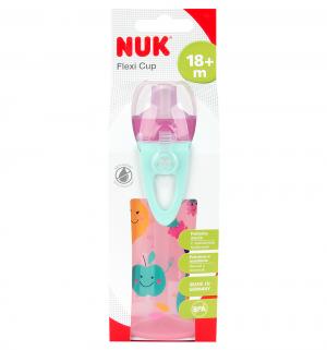 Бутылочка-поильник  с трубочкой, 24 мес, цвет: малиновый Nuk